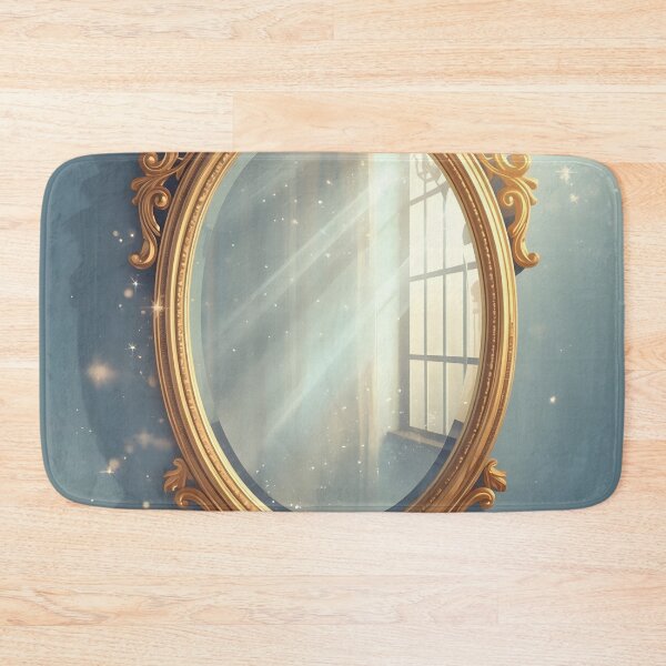Item preview, Golden Vintage Mirror with Starlight Sparkles designed and sold by Valeree Store.