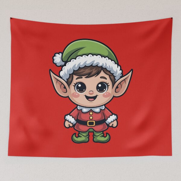 Item preview, Cute Christmas Elf With Big Ears designed and sold by 404wearpl.