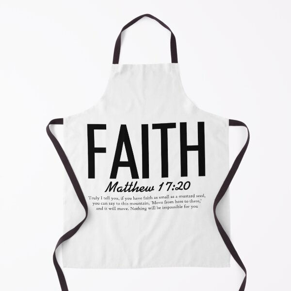Item preview, Matthew 17:20 FAITH Christian Typography – Mustard Seed Bible Verse Inspirational Design designed and sold by Alaska Magick.