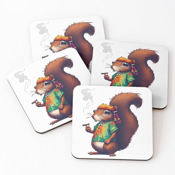 Item preview, 70'S Hippie Squirrel Smoking designed and sold by rolando-hines.