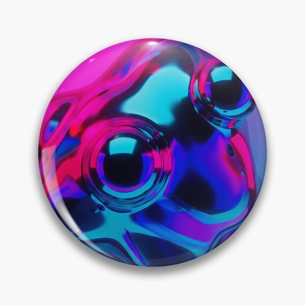 Item preview, Metallic Chrome Blob Y2K Futuristic Aesthetic Liquid Metal Design designed and sold by GiftsForge.