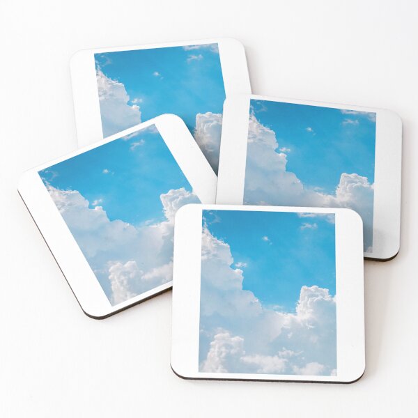 Item preview, White Clouds Blue Sky Photographic Print designed and sold by Mother-Nature65.