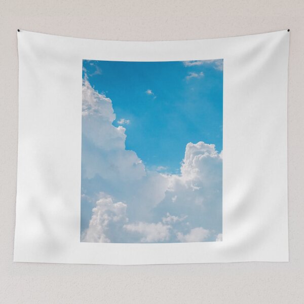 Item preview, White Clouds Blue Sky Photographic Print designed and sold by Mother-Nature65.