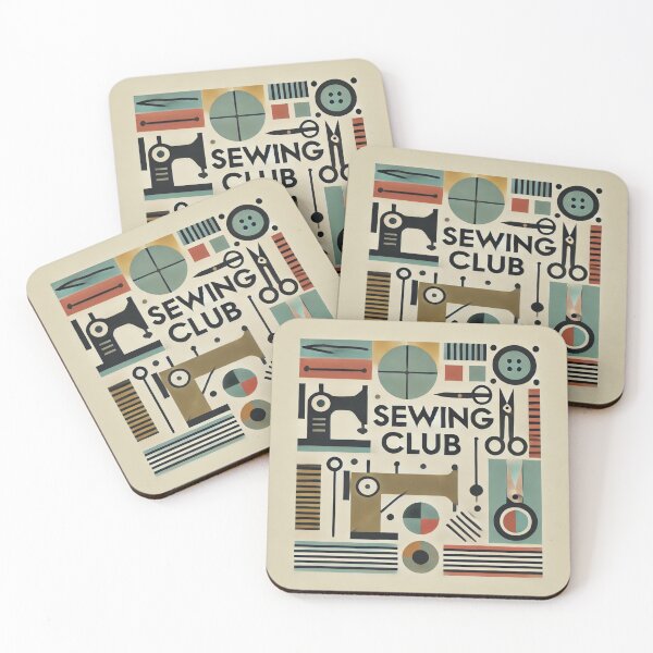 Item preview, Abstract Sewing Shapes Sewing Club Art designed and sold by Galskap.