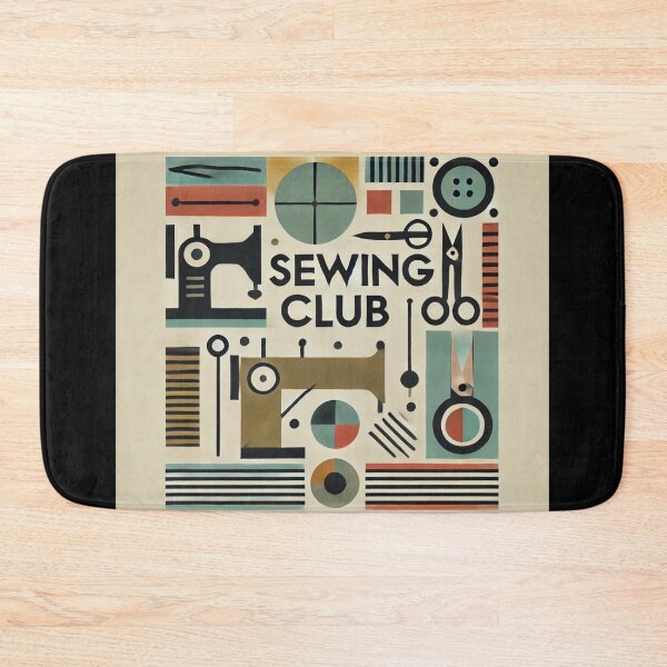 Item preview, Abstract Sewing Shapes Sewing Club Art designed and sold by Galskap.