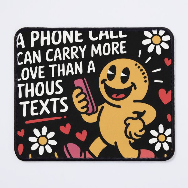Item preview, A PHONE CALL CAN CARRY MORE LOVE THAN A THOUSAND TEXTS – Heartwarming Quote designed and sold by TextMood.
