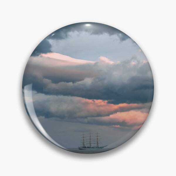 Item preview, Sunset Clouds Over Ship and Ocean Photographic Print designed and sold by Mother-Nature65.