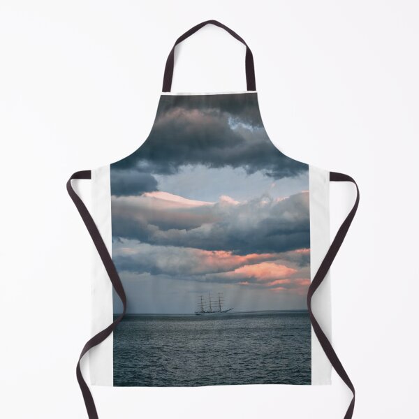 Item preview, Sunset Clouds Over Ship and Ocean Photographic Print designed and sold by Mother-Nature65.