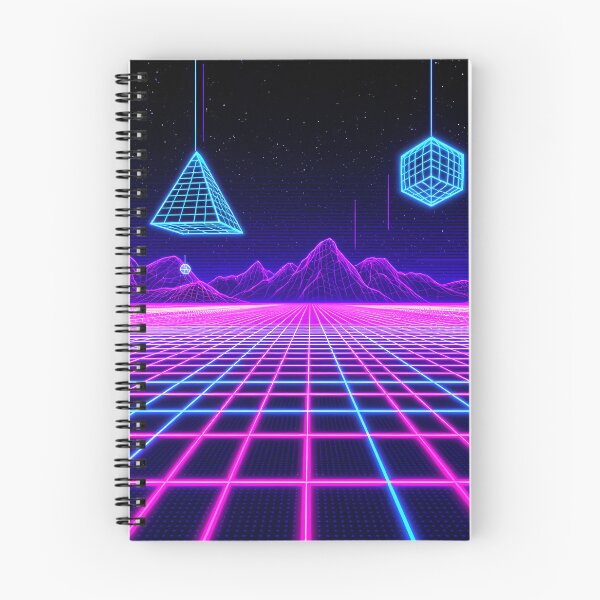 Item preview,  Neon Grid Retro Wireframe 80s 90s Tech Cyber Aesthetic Design designed and sold by GiftsForge.
