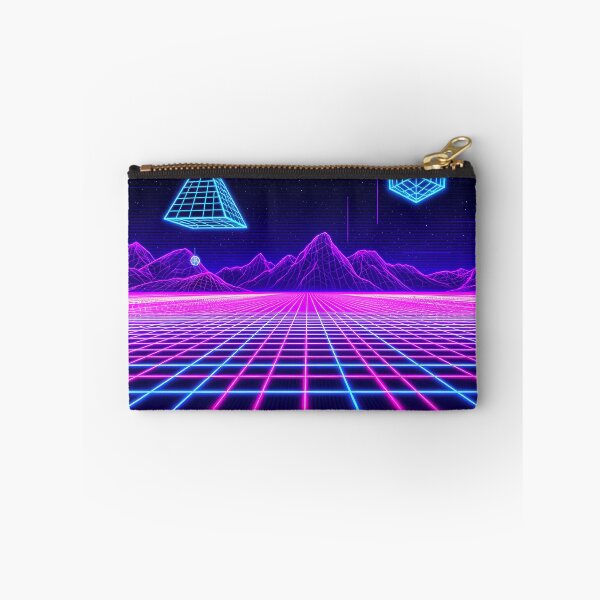 Item preview,  Neon Grid Retro Wireframe 80s 90s Tech Cyber Aesthetic Design designed and sold by GiftsForge.