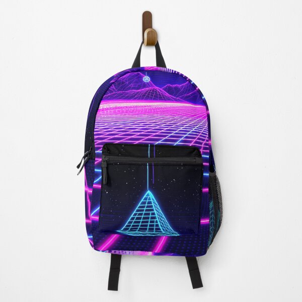 Item preview,  Neon Grid Retro Wireframe 80s 90s Tech Cyber Aesthetic Design designed and sold by GiftsForge.