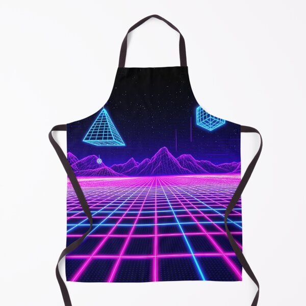 Item preview, Neon Grid Retro Wireframe 80s 90s Tech Cyber Aesthetic Design designed and sold by GiftsForge.