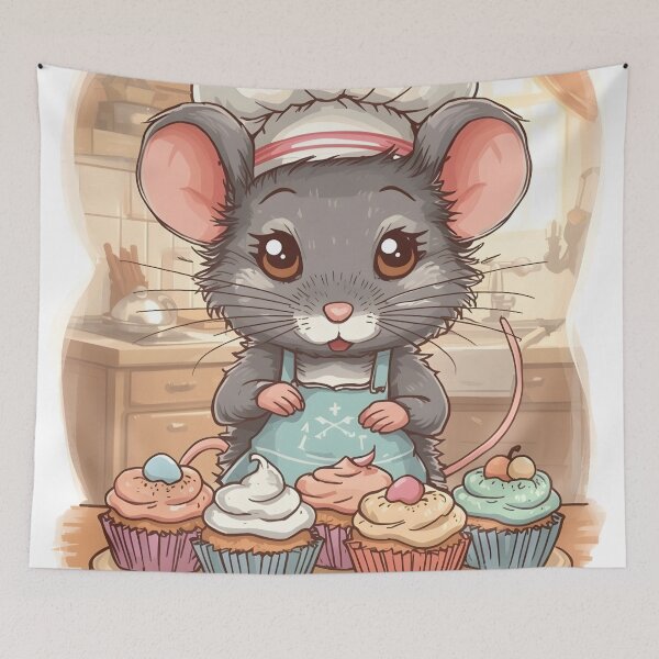 Item preview, Cozy Kitchen Mouse – Sweet Baking Art designed and sold by Valeree Store.