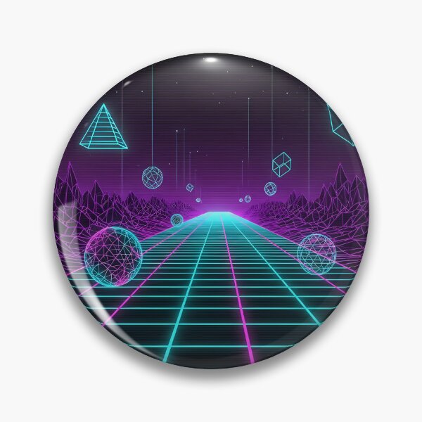Item preview, Neon Grid Retro Wireframe 80s 90s Tech Cyber Aesthetic Design designed and sold by GiftsForge.