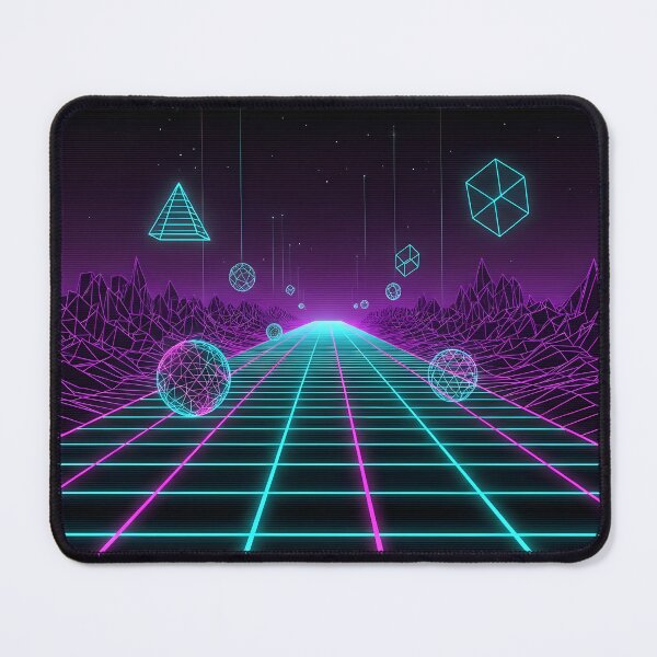 Item preview, Neon Grid Retro Wireframe 80s 90s Tech Cyber Aesthetic Design designed and sold by GiftsForge.