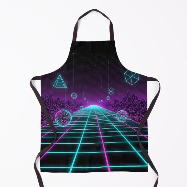 Item preview, Neon Grid Retro Wireframe 80s 90s Tech Cyber Aesthetic Design designed and sold by GiftsForge.