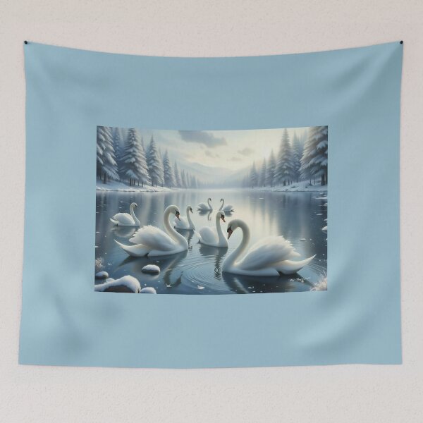 Item preview, Seven Swans a Swimming designed and sold by WildThingPhotos.