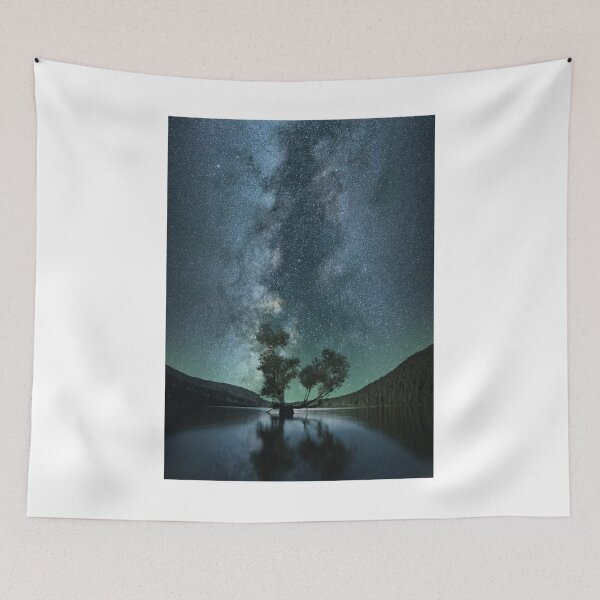 Item preview, Starry Night Sky Over Landscape Photographic Print designed and sold by Mother-Nature65.