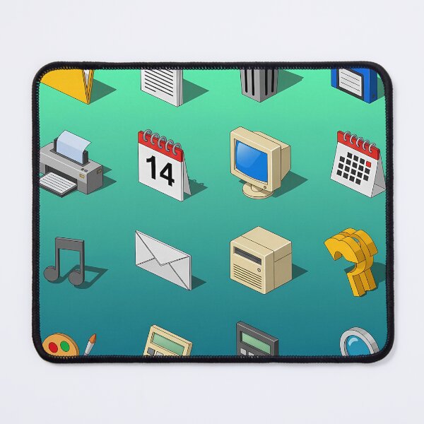 Item preview, Retro Desktop Icons 90s Computer Interface Vintage System Icons designed and sold by GiftsForge.