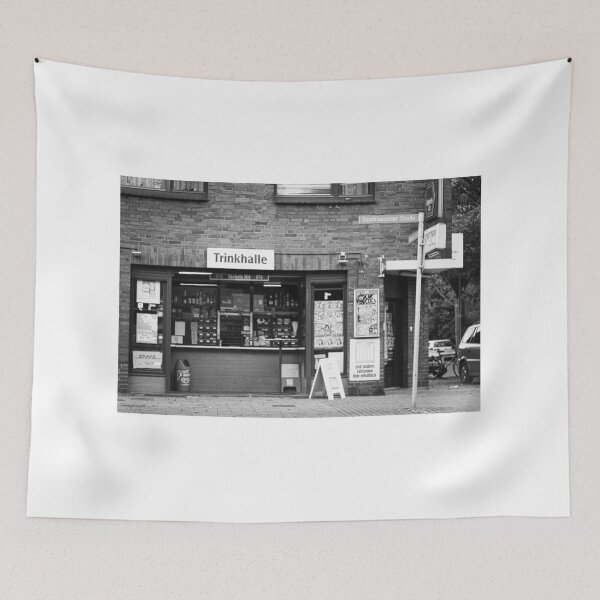 Item preview, Classic kiosk in the Ruhr area, Oberhausen, black and white designed and sold by Ruhrpott2024.