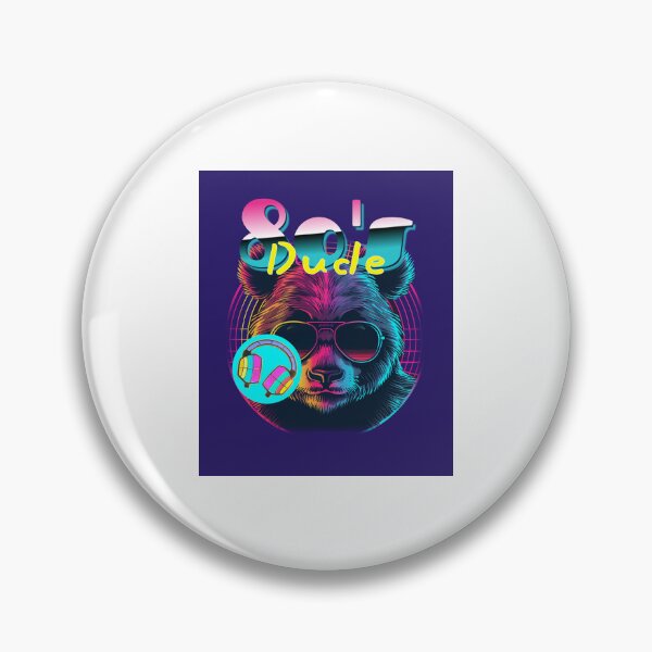 Item preview, 80's Dude Retro Bear sunglasses & headphones designed and sold by Lisaretroera.