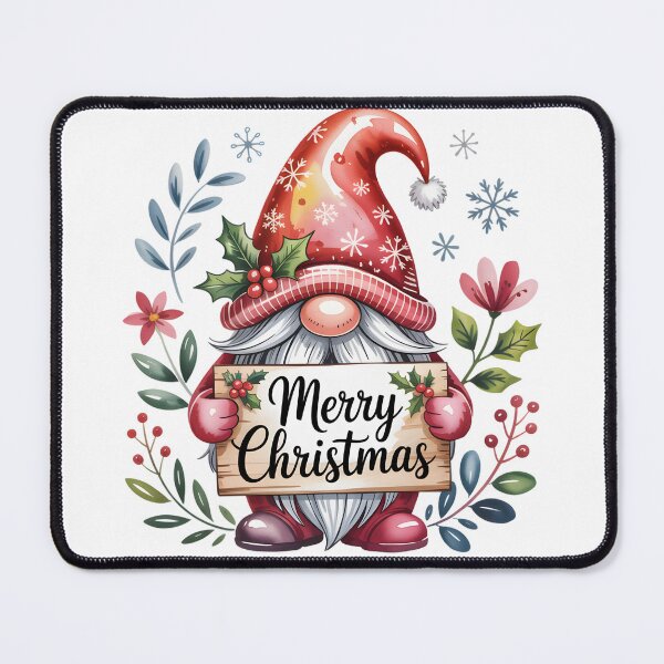 Item preview, Merry Christmas Gnome designed and sold by Eclectic Monkey.