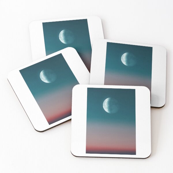 Item preview, Red Haze Blue Moon Sky Photographic Print designed and sold by Mother-Nature65.
