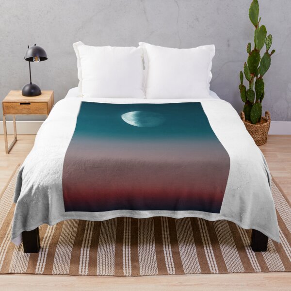 Item preview, Red Haze Blue Moon Sky Photographic Print designed and sold by Mother-Nature65.