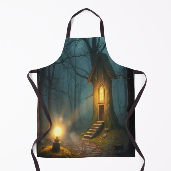 Item preview, Mysterious glowing door in enchanted forest, hidden in the fog, surreal atmosphere full of unknown magic designed and sold by FotoworldEdel.