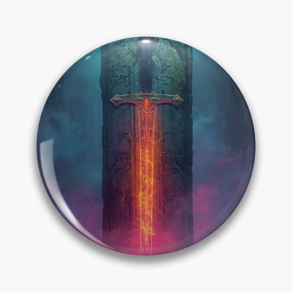 Item preview, Sword of Legends – Glowing Blade in Ancient Stone designed and sold by Valeree Store.