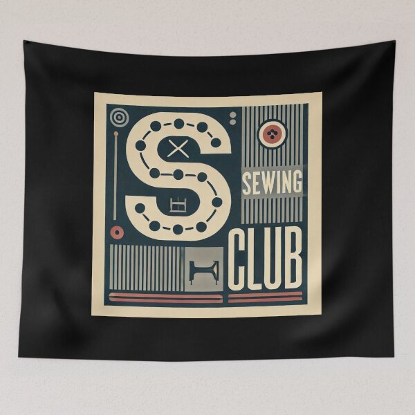 Item preview, Sewing Club Badge Member Poster designed and sold by Galskap.
