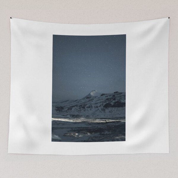 Item preview, Mountain Scene Night Sky Photographic Print designed and sold by Mother-Nature65.