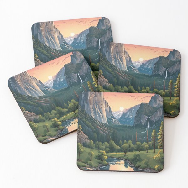 Item preview, Vintage Yosemite Poster | Retro National Park Art designed and sold by Esterlane.