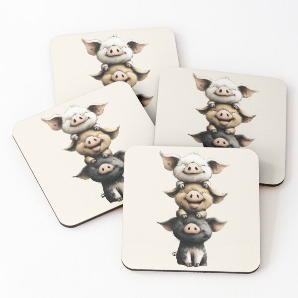 Item preview, NOSEY PIG ' People Love Pigs! ' By Shirley MacArthur designed and sold by Shirley MacArthur Art.