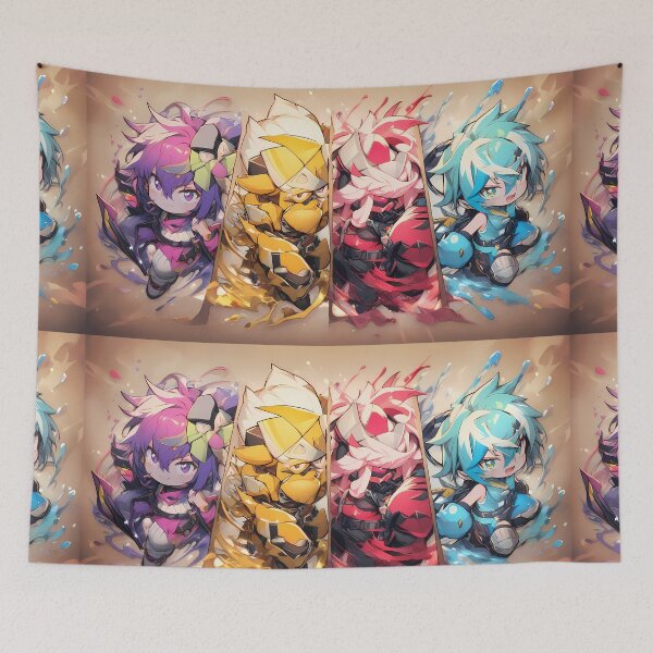 Item preview, Child Vibrant Characters Explosive Colors Action Packed Scenes designed and sold by ART ATTACK ZONE.