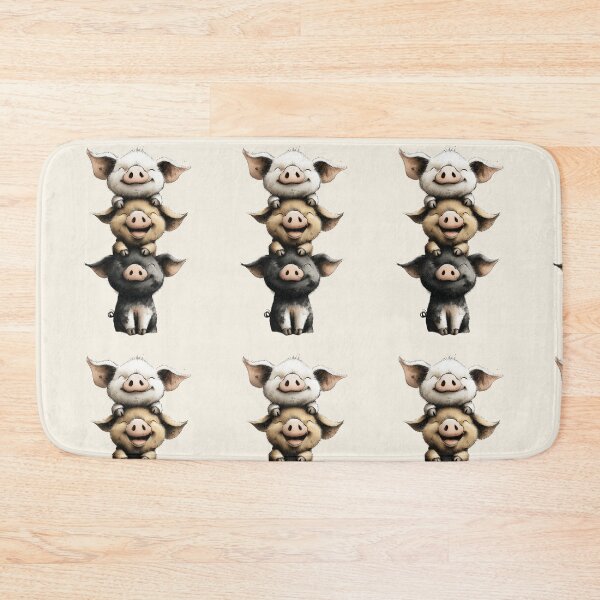 Item preview, NOSEY PIG ' People Love Pigs! ' By Shirley MacArthur designed and sold by Shirley MacArthur Art.