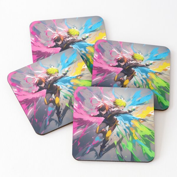 Item preview, Ninja Vibrant Characters Explosive Colors Action Packed Scenes designed and sold by ART ATTACK ZONE.