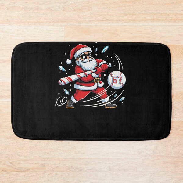 Item preview, Santa Baseball 67 Funny Xmas Sports Sublimation Design designed and sold by BANKACEM.STORE.