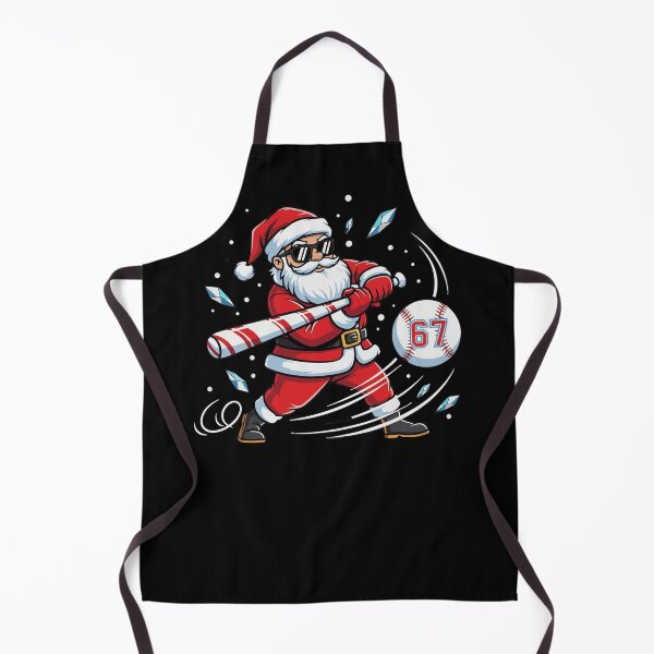 Item preview, Santa Baseball 67 Funny Xmas Sports Sublimation Design designed and sold by BANKACEM.STORE.
