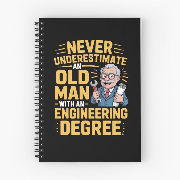 Item preview, Never Underestimate An Old Man With An Engineering Degree designed and sold by Mateusz Majcherek.
