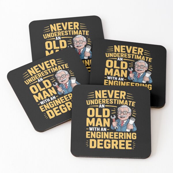 Item preview, Never Underestimate An Old Man With An Engineering Degree designed and sold by Mateusz Majcherek.