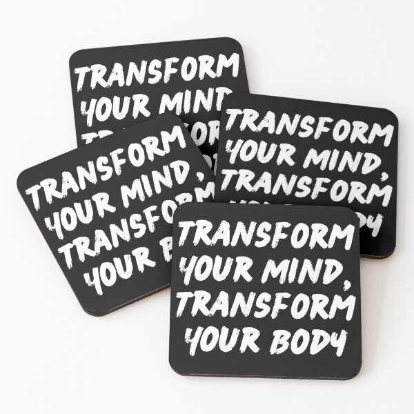 Item preview, Transform Your Mind, Transform Your Body – Motivational Fitness Quote designed and sold by Limitless-Mind.