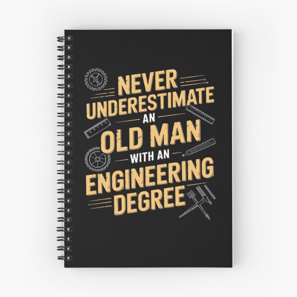 Item preview, Never Underestimate An Old Man With An Engineering Degree designed and sold by Mateusz Majcherek.