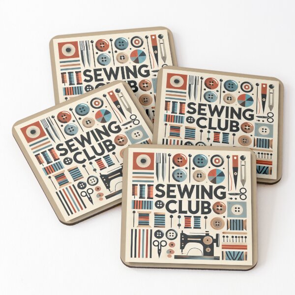 Item preview, Sewing Club Badge Member Poster designed and sold by Galskap.