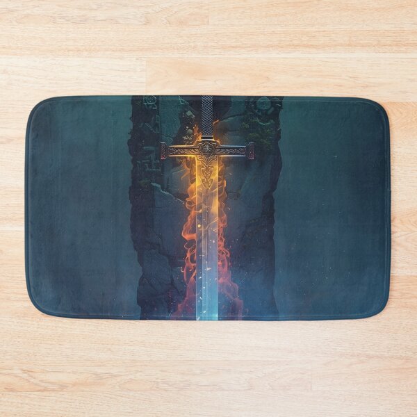 Item preview, Epic Stone Sword – Magical Fog Illustration designed and sold by Valeree Store.