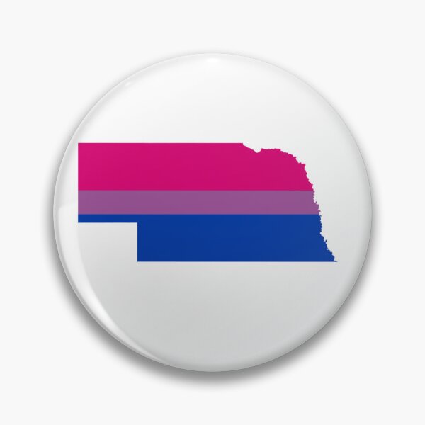 Item preview, Nebraska LGBT Bisexual Pride Flag State Outline designed and sold by artshlyn.