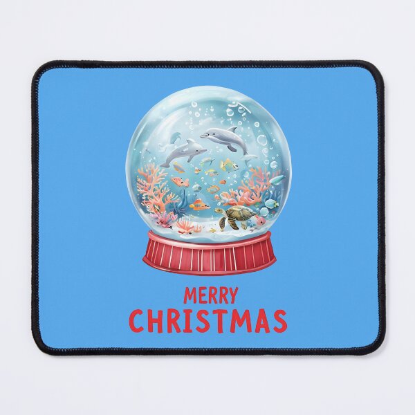 Item preview, Ocean Snow Globe – Christmas Marine Life Illustration designed and sold by Sea Gem.