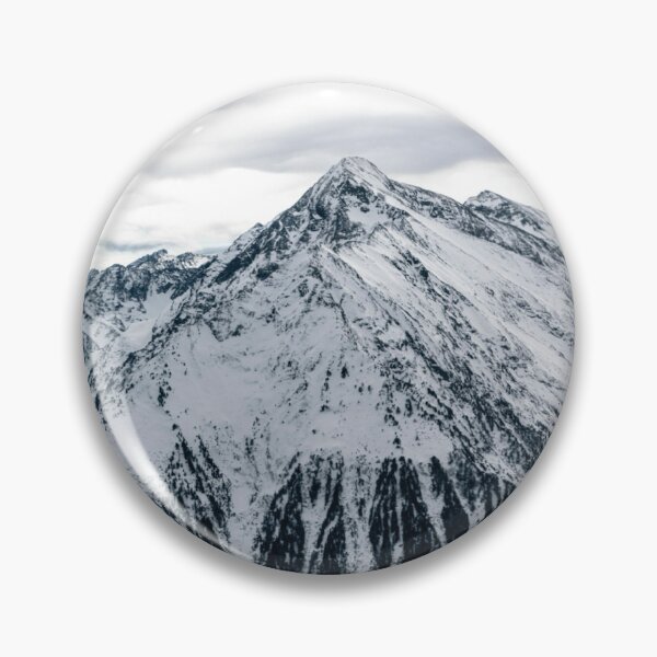 Item preview, Snow Mountain Range Cloudy Sky Photographic Print designed and sold by Mother-Nature65.