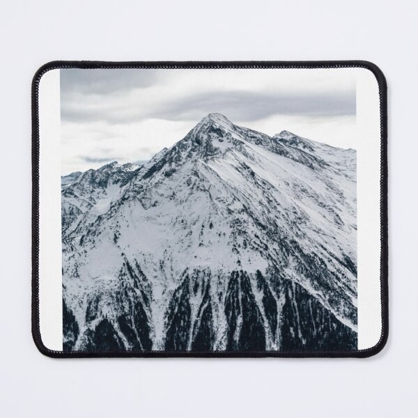 Item preview, Snow Mountain Range Cloudy Sky Photographic Print designed and sold by Mother-Nature65.