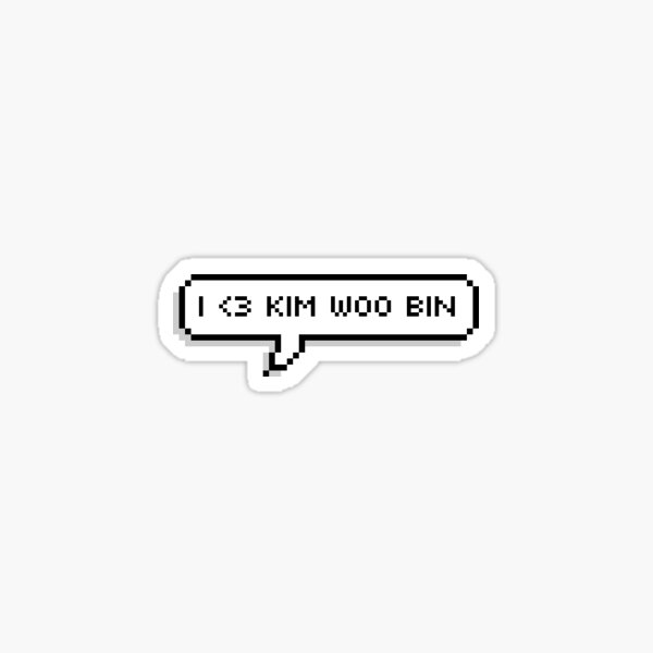i love kim woo bin Sticker